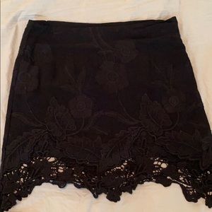 kendall & kylie black mini skirt